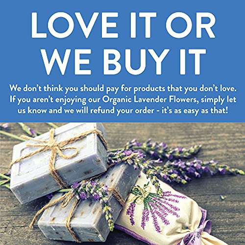 Organic Lavender Flowers Dried | Perfect For Tea, Baking, Lemona