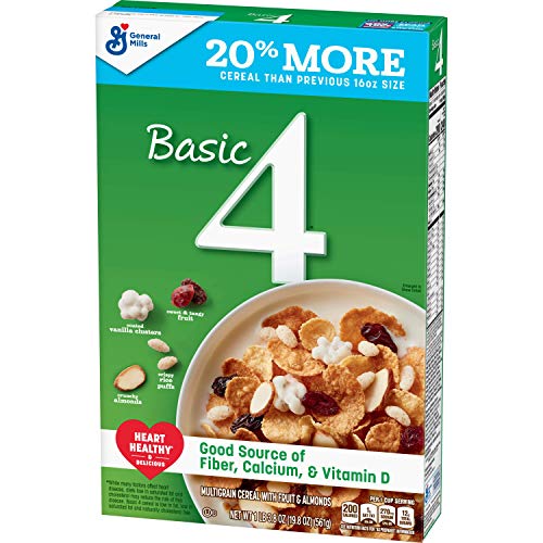 Basic 4, Multigrain Fruit And Nuts Cereal, 19.8 Oz Pack Of 6