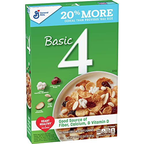 Basic 4, Multigrain Fruit And Nuts Cereal, 19.8 Oz Pack Of 6