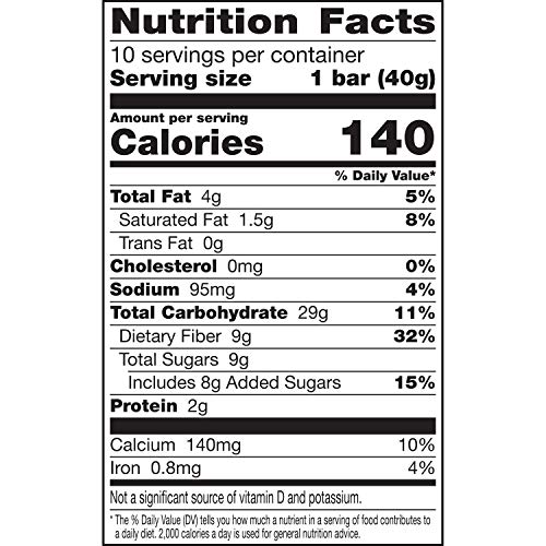 Fiber 1 Oats And Chocolate Bar Value Pack, 1.4 Oz, 10 Count