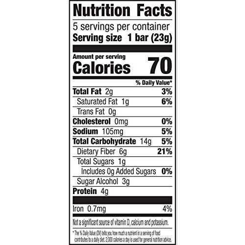 Fiber One 70 Calorie Bars, Chocolate Caramel And Pretzel, 5 Bars