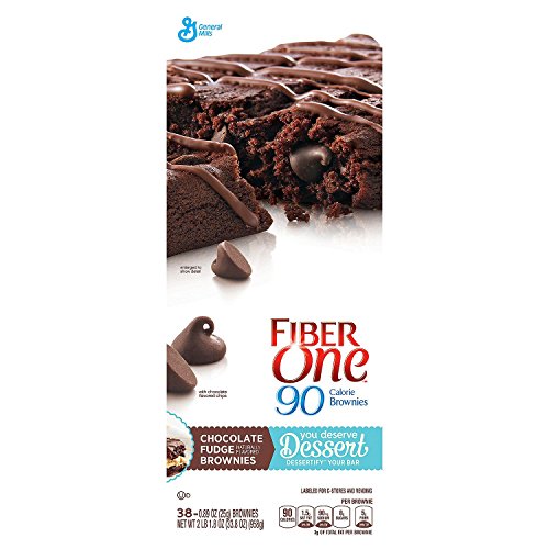 Fiber One 90 Calorie Chocolate Fudge Brownies 0.89 Oz., 38 Ct.