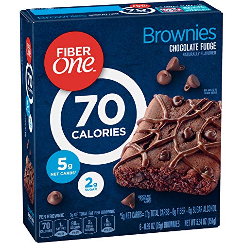 Fiber One Brownie Chocolate Fudge, 0.89Oz 6 Count, 5.32Oz