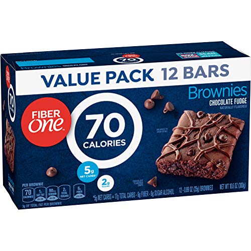 Fiber One Brownies, 70 Calorie Bar, Chocolate Fudge Brownie, 12