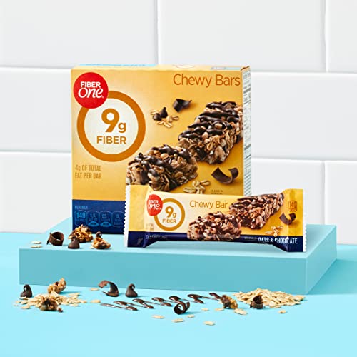 Fiber One Chewy Bars, Oats & Chocolate, Fiber Snacks, Mega Pack,...