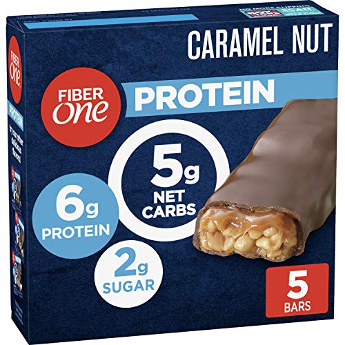 Fiber One Protein Chewy Bars, Caramel Nut, 5 Ct.