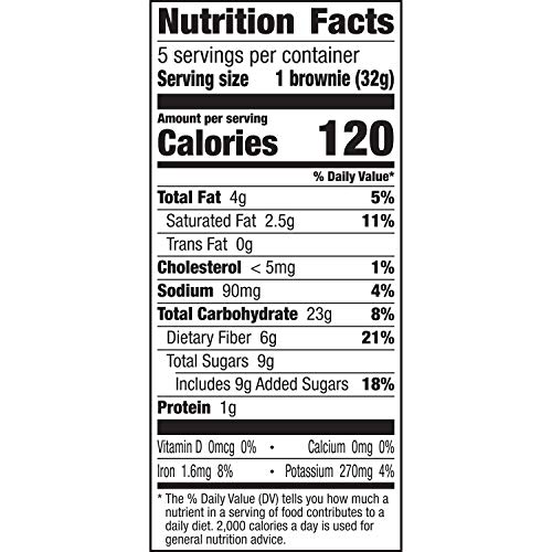 Fiber One Supreme Brownie Triple Chocolate, 5 Count Pack Of 8