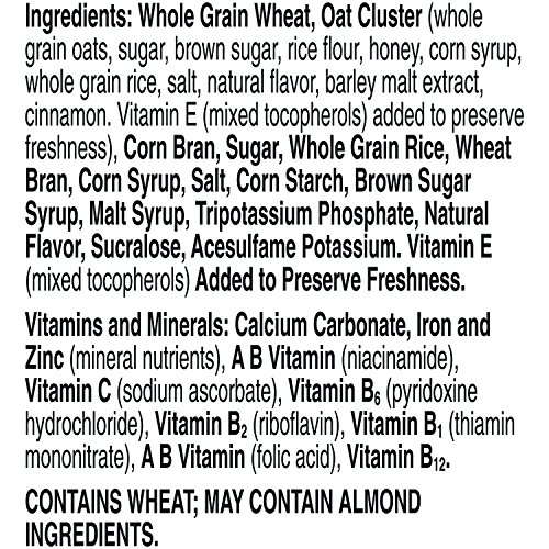 General Mills Fiber One Cereal, Honey Clusters, 14.25 Oz