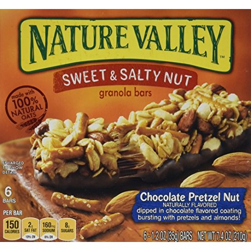 Nature Valley, Granola Bars, Sweet &Amp; Salty, Chocolate Pretzel Nu