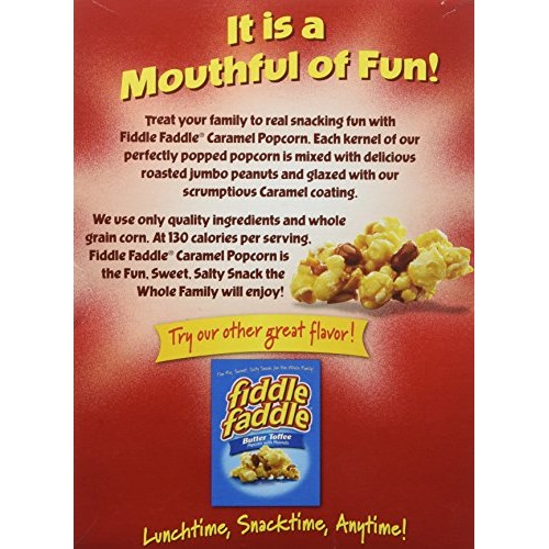 Fiddle Faddle Caramel Popcorn With Peanuts, 6 Oz Pack Of 2