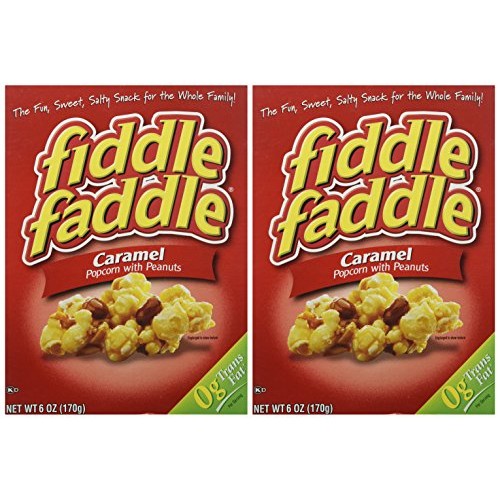 Fiddle Faddle Caramel Popcorn With Peanuts, 6 Oz Pack Of 2