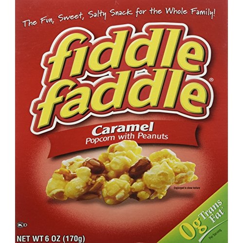 Fiddle Faddle Caramel Popcorn With Peanuts, 6 Oz Pack Of 2