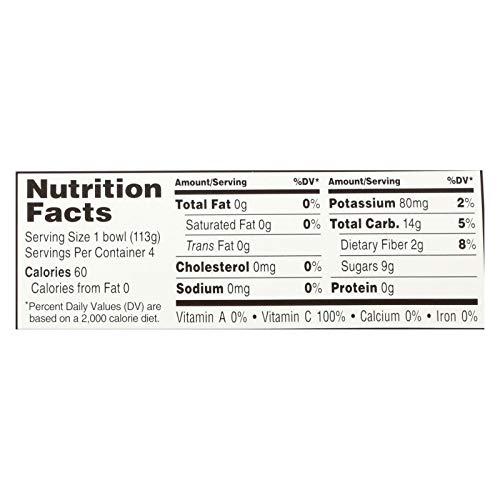 Pears 95 Percent Organic Diced Cup 4 Oz - Pack Of 6 - Spu1019900