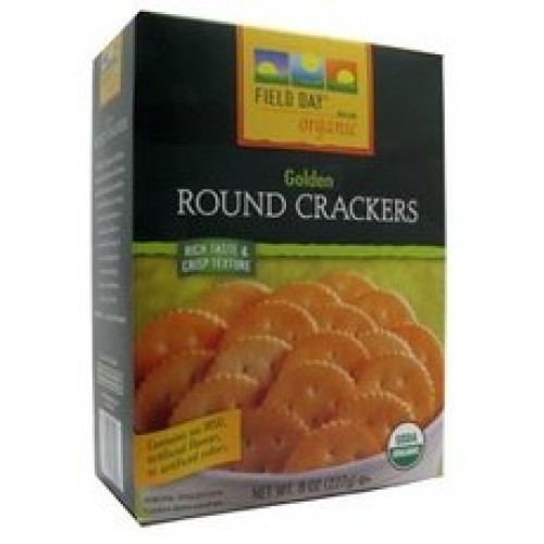 Field Day Organic Golden Round Crackers, 8 Oz
