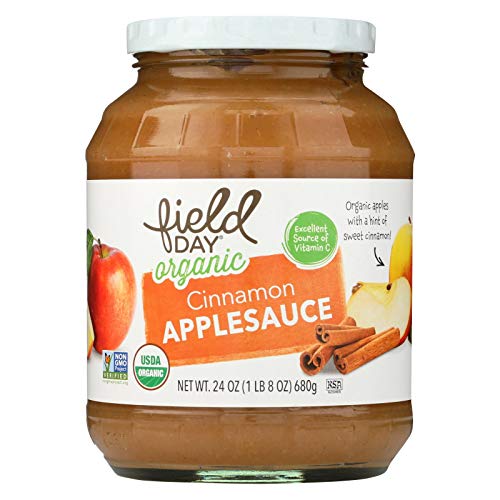 Field Day, Organic Applesauce; Cinnamon, Pack Of 12, Size - 24 O