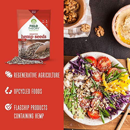 Field Theory Roasted Hemp Seeds, 8 Oz; Plant-Based Protein, Omeg