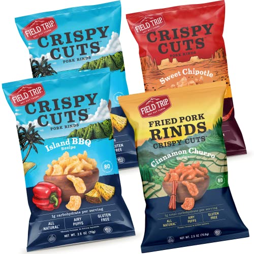Field Trip Gluten Free Pork Rinds, Paleo and Keto Friendly Airy ...