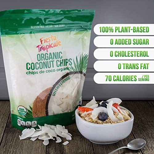 Organic Shredded Coconut Chips Large Coconut Flakes Unsweetene