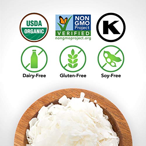 Organic Shredded Coconut Chips Large Coconut Flakes Unsweetene