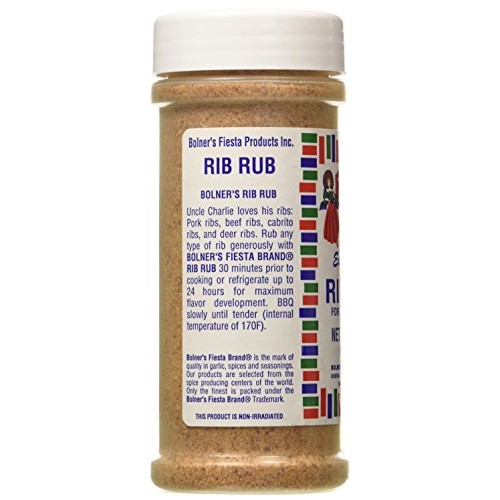 Bolner Fiesta Extra Fancy 4.5 Oz. Rib Rub For Delicious Ribs