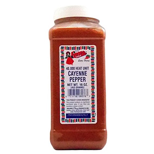 Bolners Fiesta Extra Fancy Cayenne Pepper 40,000 H.U., 16 Oz.