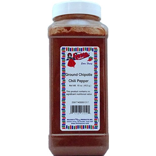 Bolners Fiesta Extra Fancy Ground Chipotle Chili Pepper, 16 Ounces