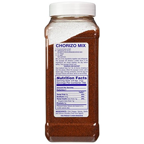 Bolners Fiesta Extra Fancy Salt Free Chorizo Mix, 16 Oz.