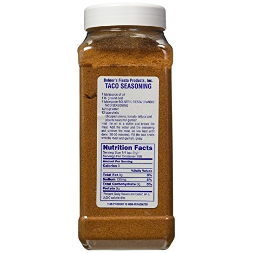 Bolners Fiesta Extra Fancy Taco Seasoning, 22.5 Oz.