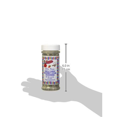 Bolners Fiesta Extra Fancy Uncle Chris Steak Seasoning, 5.5 Ounces