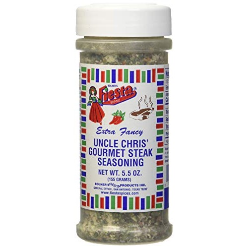 Bolners Fiesta Extra Fancy Uncle Chris Steak Seasoning, 5.5 Ounces