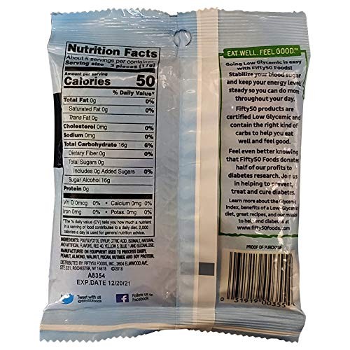 Fifty 50 Foods Hard Candy, Assorted Fruit, 2.75 Ounce Packages