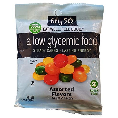 Fifty 50 Foods Hard Candy, Assorted Fruit, 2.75 Ounce Packages