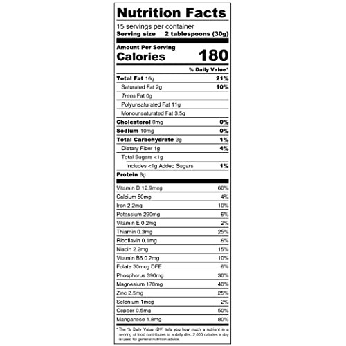 FightBack Foods Organic Hemp4Hope Butter Hemp Seed 16 oz - An ...