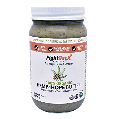 FightBack Foods Organic Hemp4Hope Butter Hemp Seed 16 oz - An ...