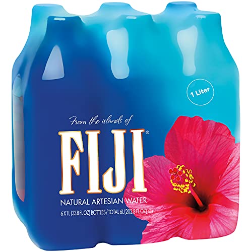 Fiji Natural Artesian Water, 1.0L Bottles Pack Of 6