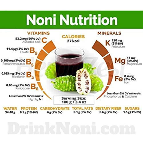 Fijian Noni100% Pure Certified Organic Juice. Rich in Antioxida...