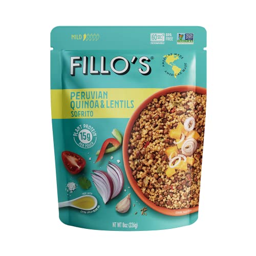 Fillos Peruvian Quinoa And Lentils, Ready To Eat Quinoa With Le