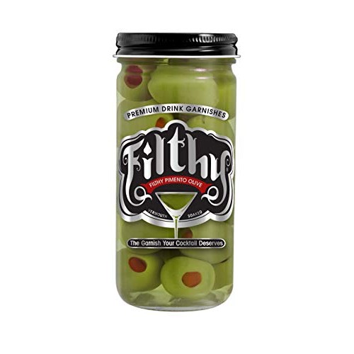 8Oz Filthy Pimento Stuffed Olive Jar
