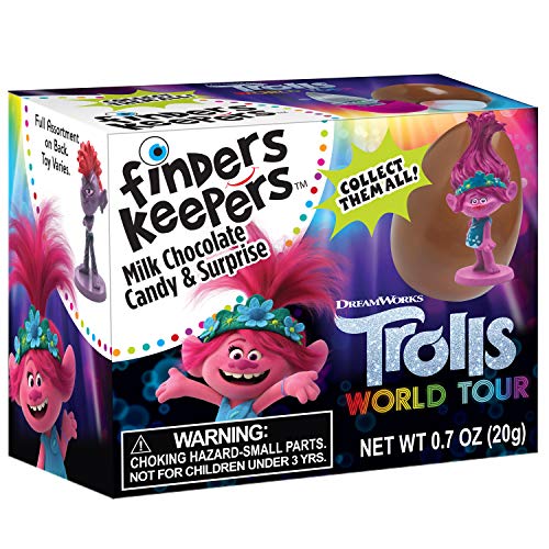 Finders Keepers Milk Chocolate Eggs - Trolls Toy Surprise Candy Finders Keepers Milk Chocolate Eggs - Trolls Toy Surprise Candy