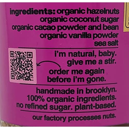 Fine & Raw Hazelnut Butter Spread 8 Ounce – Clean Ingredients, V...