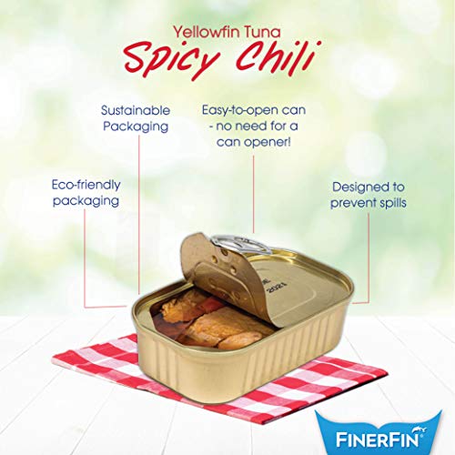 Yellowfin Tuna Can In Organic Olive Oil By Finerfin | Spicy Tuna