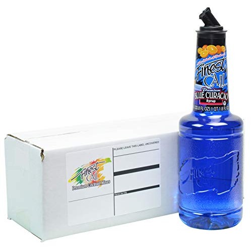Finest Call Premium Blue Curacao Drink Mix, 1 Liter Bottle 33.8