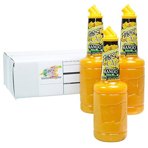 Finest Call Premium Mango Fruit Puree Drink Mix, 1 Liter Bottle
