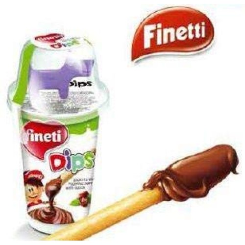 Fineti Dips, Sticks And Hazelnut Spread, Case 6 X 45G