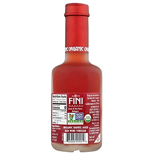 Fini Organic Red Wine Vinegar 8.45 Oz Pack Of 4 Bundle With Pr