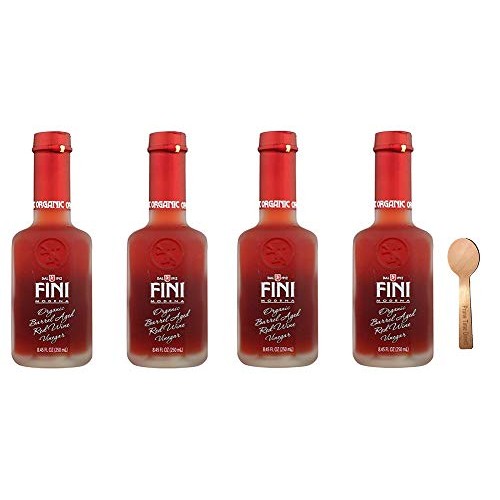 Fini Organic Red Wine Vinegar 8.45 Oz Pack Of 4 Bundle With Pr