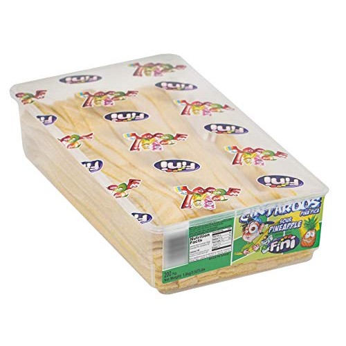 Pineapple Sour Belts 3.5 Pound Box - 200 Pieces