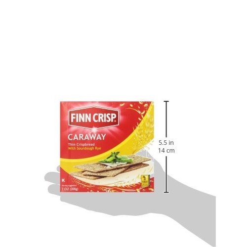 Finn Crisp Crispbread, Caraway, 7-Ounce Pack Of 9