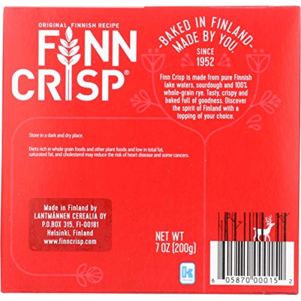Finn Crisp Crispbread, Original, 7 Ounce Pack of 9