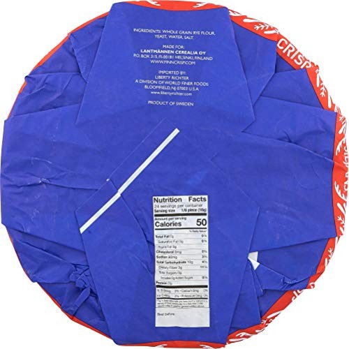 Finn Crisp Siljans Traditional Whole Rye Crisp Bread, 14 Ounce P...